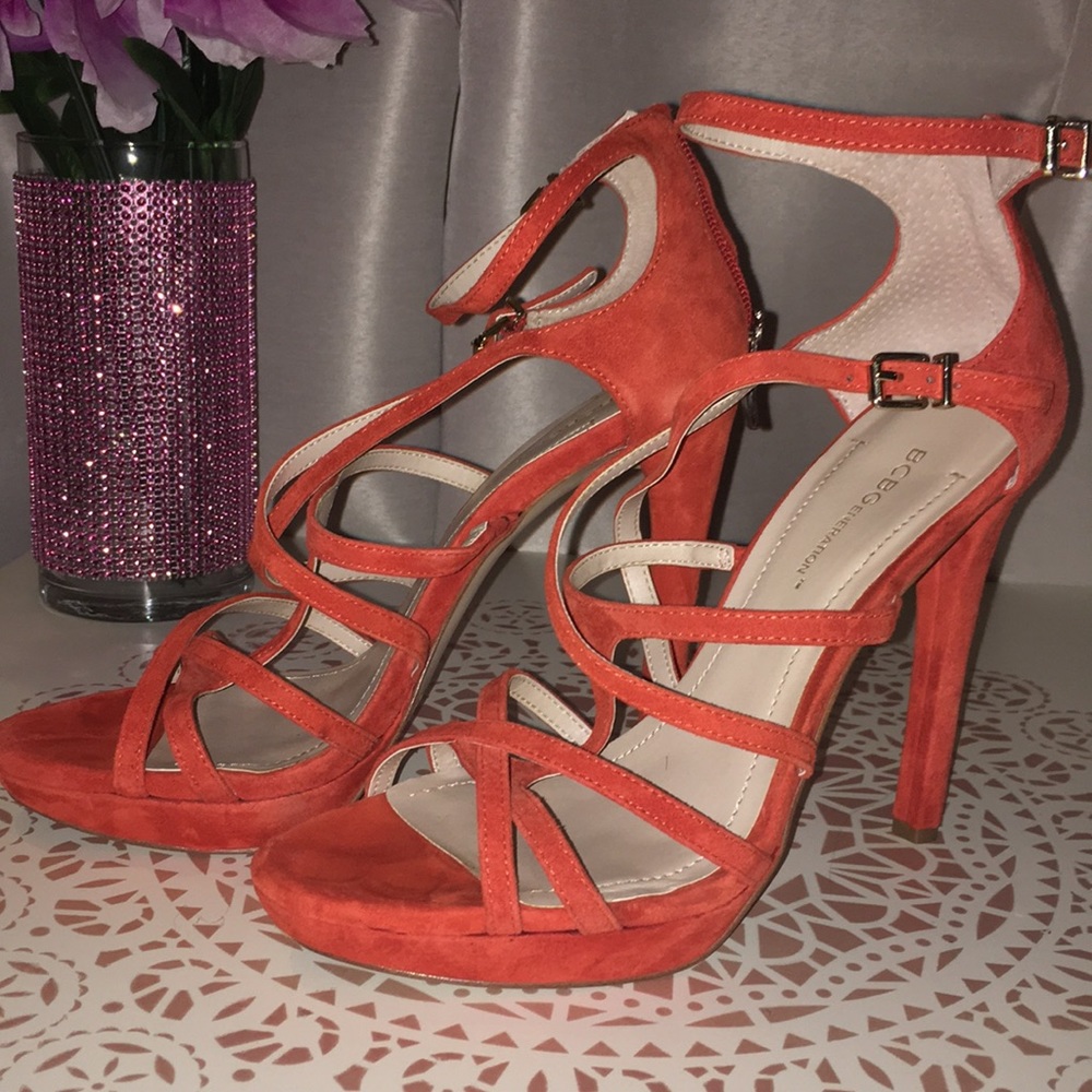 BCBGeneration orange BG-Monte orange suede sandal